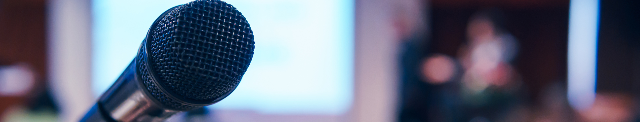 Decorative close up of a microphone.