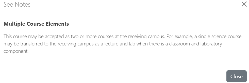 Multiple course elements guidance